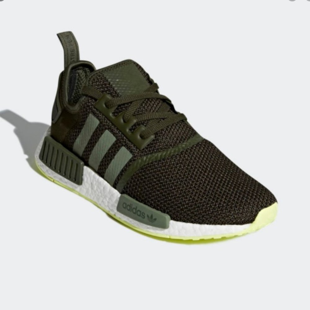 Adidas Men's NMD R1 Night Cargo w/ Neon - Size 9